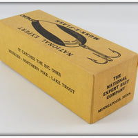 National Expert Bait Co Red, White & Brass Musk-E Flash In Box