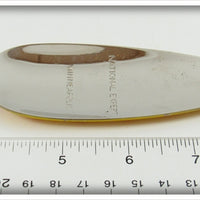 National Expert Bait Co Dotted Red, Yellow & Nickel Musk-E Flash In Box