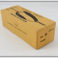 National Expert Bait Co Dotted Red, Yellow & Nickel Musk-E Flash In Box