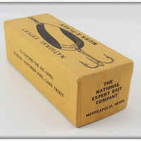 National Expert Bait Co Dotted Red, Yellow & Nickel Musk-E Flash In Box