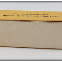 National Expert Bait Co Dotted Red, Yellow & Nickel Musk-E Flash In Box