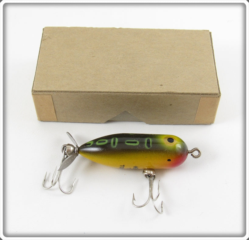 Heddon Bullfrog Tiny Torpedo In Brown Cardboard Research Box For Sale