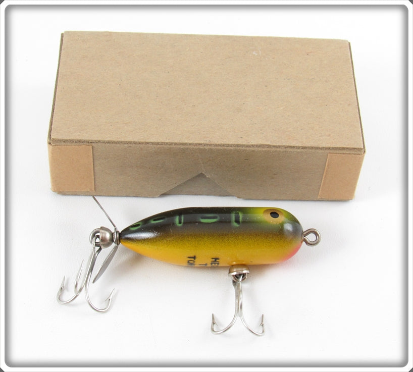 Heddon Bullfrog Tiny Torpedo In Brown Cardboard Research Box