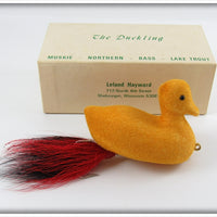 Vintage Leland Hayward Yellow The Duckling Lure In Box