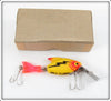 Heddon Yellow Firetail Sonic In Brown Cardboard Research Box 