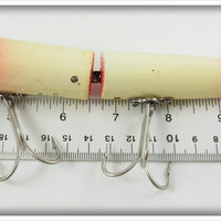 Heddon Red Head White Early Giant Jointed Vamp In Box