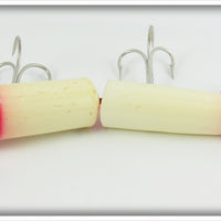 Heddon Red Head White Early Giant Jointed Vamp In Box