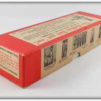 Heddon Red Head White Early Giant Jointed Vamp In Box