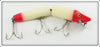 Heddon Red Head White Early Giant Jointed Vamp In Box