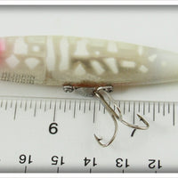 Heddon White & Red Dying Quiver In Brown Cardboard Research Box 9200-I