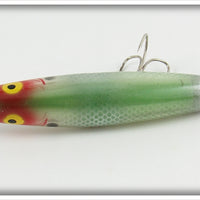 Heddon Green Shad Dying Quiver In Brown Cardboard Research Box 9200-I