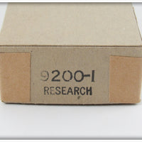 Heddon Green Shad Dying Quiver In Brown Cardboard Research Box 9200-I