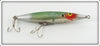 Heddon Green Shad Dying Quiver In Brown Cardboard Research Box 9200-I