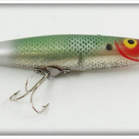 Heddon Green Shad Dying Quiver In Brown Cardboard Research Box 9200-I