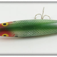 Heddon Green Shad Dying Quiver In Brown Cardboard Research Box 9200-I