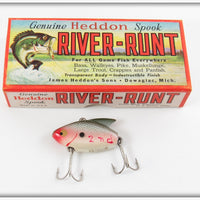 Vintage Heddon Shad Sonic In River Runt Research Box Stamped 385-1
