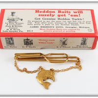 Vintage Heddon Salesman's Promo Tie Clasp In Box
