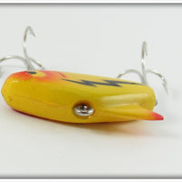 Heddon Yellow Sonic In River Runt Research Box Stamped 385-1