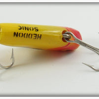 Heddon Yellow Sonic In River Runt Research Box Stamped 385-1