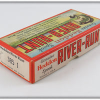 Heddon Yellow Sonic In River Runt Research Box Stamped 385-1