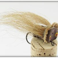 Vintage Hub Bait Co Brown Fly Rod Bass Bug Lure