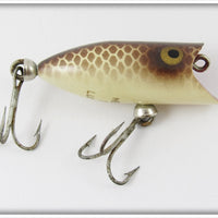 Vintage Heddon Brown Scale Tiny Lucky 13 Lure 370 BR 
