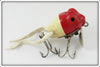 Vintage Jenson Red & White Froglegs Wiggler Lure