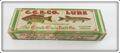 Vintage Creek Chub Green Gar Minnow Lure Empty Box 2920