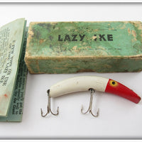 Vintage Lazy Dazy Lazy Ike Bait Co Red Head Lazy Ike Lure