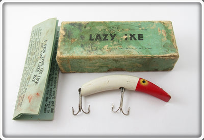 Vintage Lazy Dazy Lazy Ike Bait Co Red Head Lazy Ike Lure