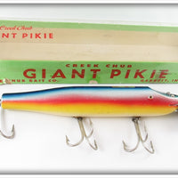 Creek Chub Rainbow Giant Straight Pikie Lure In Box 6008