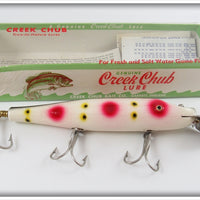 Vintage Creek Chub Strawberry Husky Pikie Lure In Box 2343 W