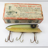 Vintage Heddon Shiner Scale Saltwater Basser In Box S 8509 P