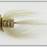 Hub Bait Co White Fly Rod Bass Bug