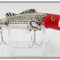 Vintage Buckeye Bait Co Red Head Clear Body Sand Bass Bug N Bass Lure
