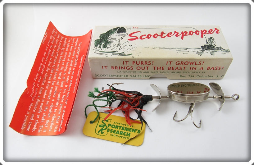 Vintage Meriden Tool Works Inc Scooterpooper Lure In Box