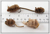Four Fly Rod Hair Mice With L.L. Bean Tube
