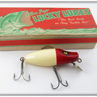 Paw Paw Lucky Lures Red & White River Runt Type In Box 2104