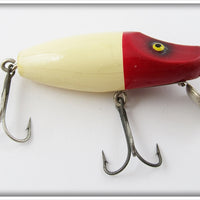 Paw Paw Lucky Lures Red & White River Runt Type In Box