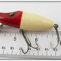 Paw Paw Lucky Lures Red & White River Runt Type In Box