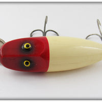 Paw Paw Lucky Lures Red & White River Runt Type In Box