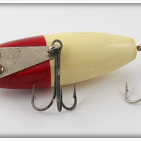 Paw Paw Lucky Lures Red & White River Runt Type In Box