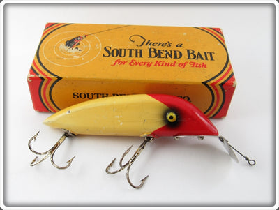 South Bend Red Head White Min Oreno Lure In Box 927 RH