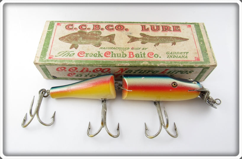 Creek Chub Rainbow Jointed Husky Pikie Lure In Box 3008