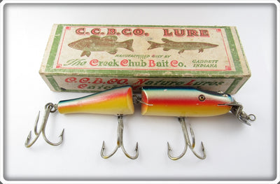 Creek Chub Rainbow Jointed Husky Pikie Lure In Box 3008