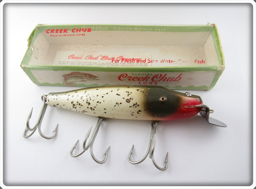 Vintage Creek Chub Silver Flash Striper Pikie In Box 6918 W