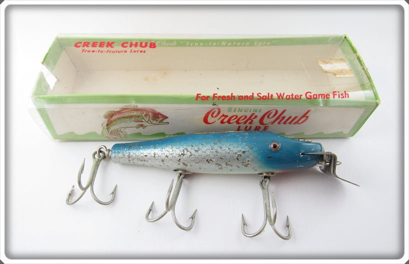 Vintage Creek Chub Blue Flash Snook Pikie Lure In Box 3434 