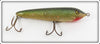 Vintage Heddon Green Scale Zaragossa Lure 6509D