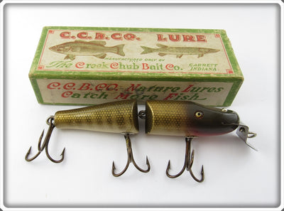 Vintage Creek Chub Pikie Scale Jointed Pikie Lure In Box 2600