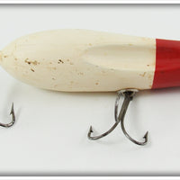 Vintage National Bait Co Red & White Bass King Lure 